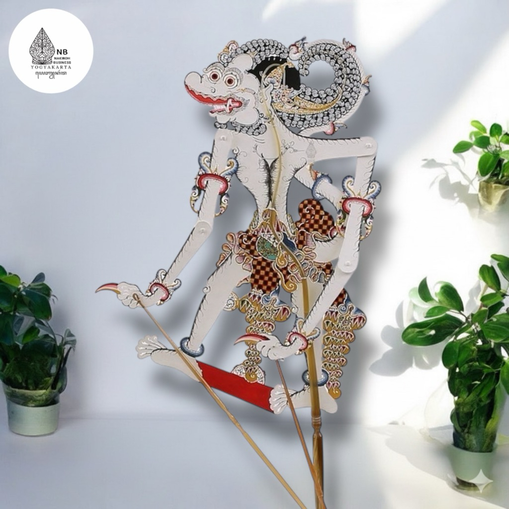 NAKIROHBUSINESS Wayang Kulit Kidangan Super Halus - Wayang Tokoh Anoman / Hanoman Gagrak Jogja 30cm