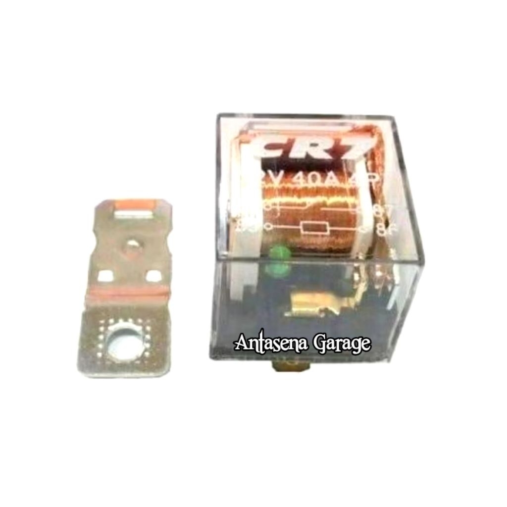 CR7 Paket Relay 4 Kaki 12V 40 Amp plus Soket 4 Kaki Berkualitas Tinggi Standar Nasional untuk Keanda