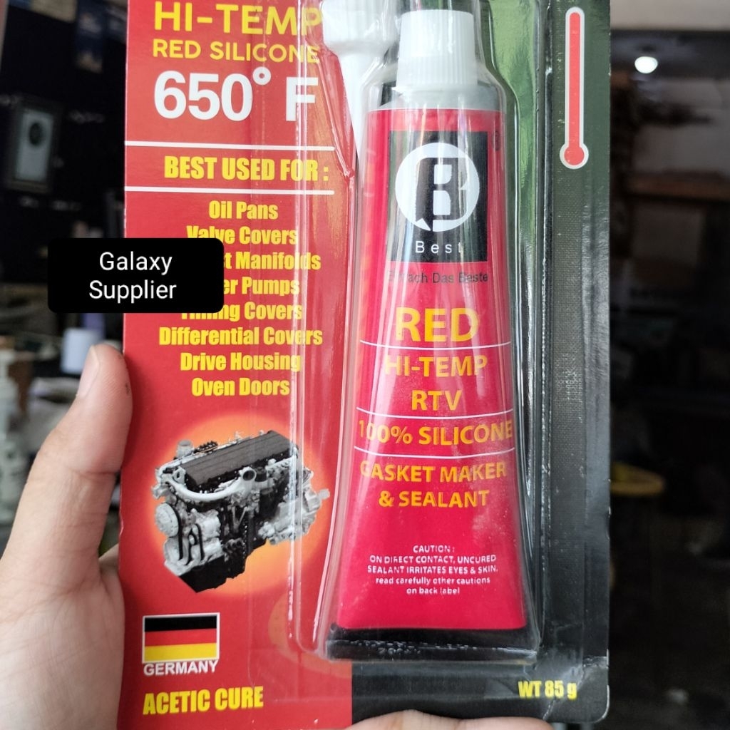 LEM SEALENT MERAH ANTI PANAS UNTUK MESIN