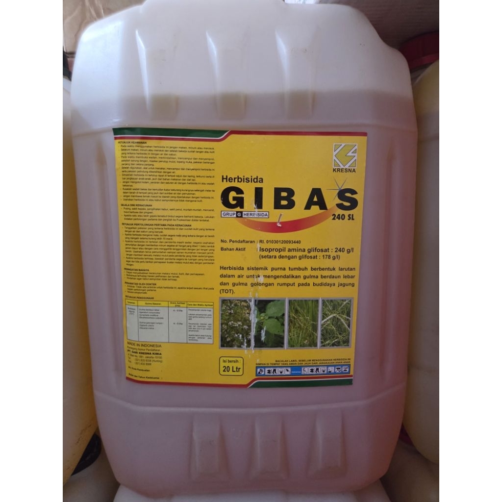Gibas 240 SL 20 Liter Herbisida Sistemik