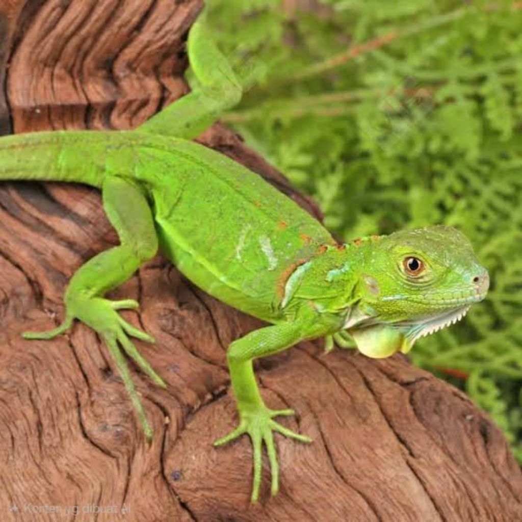 IGUANA GREEN BABY - Mainan Anak Iguana Lucu Jinak Lizzard Gecko Iguana Green Baby