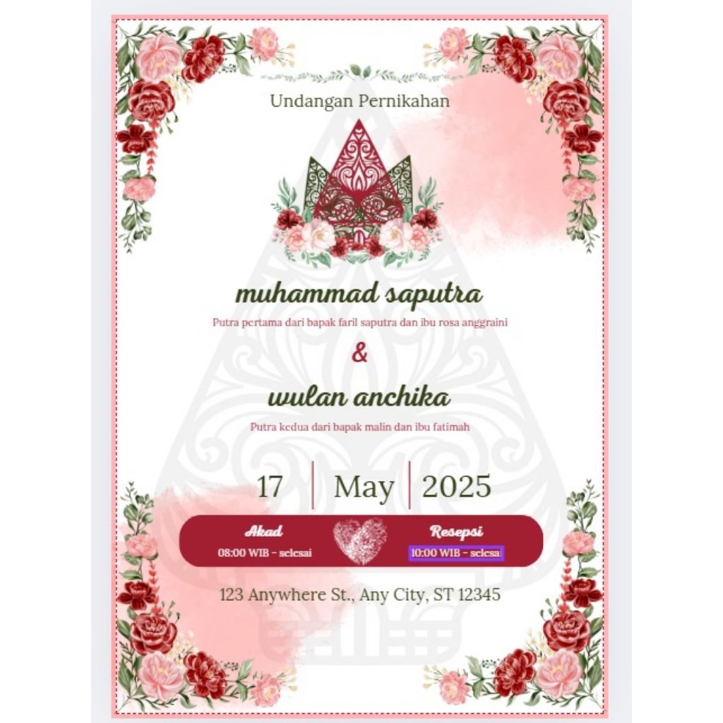 "template undangan pernikahan"
