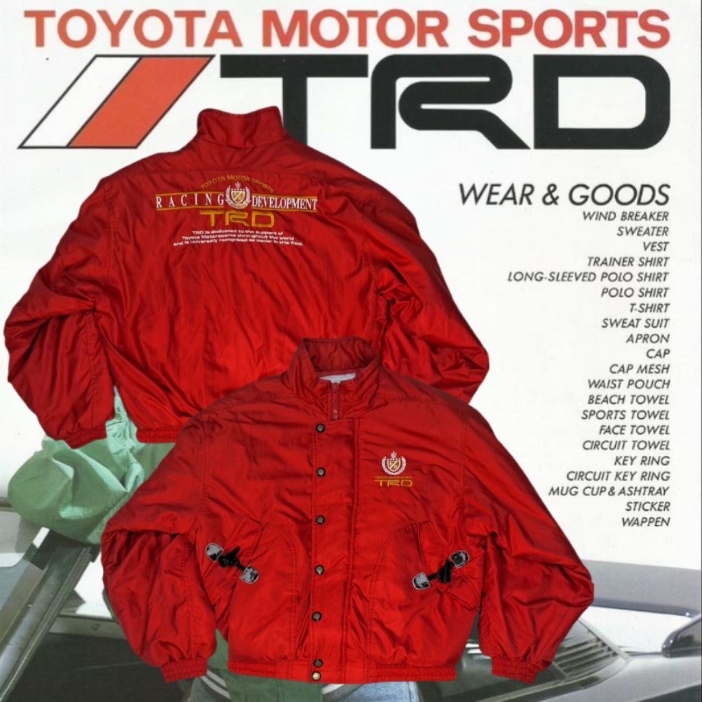 TRD toyota jaket racing vintage