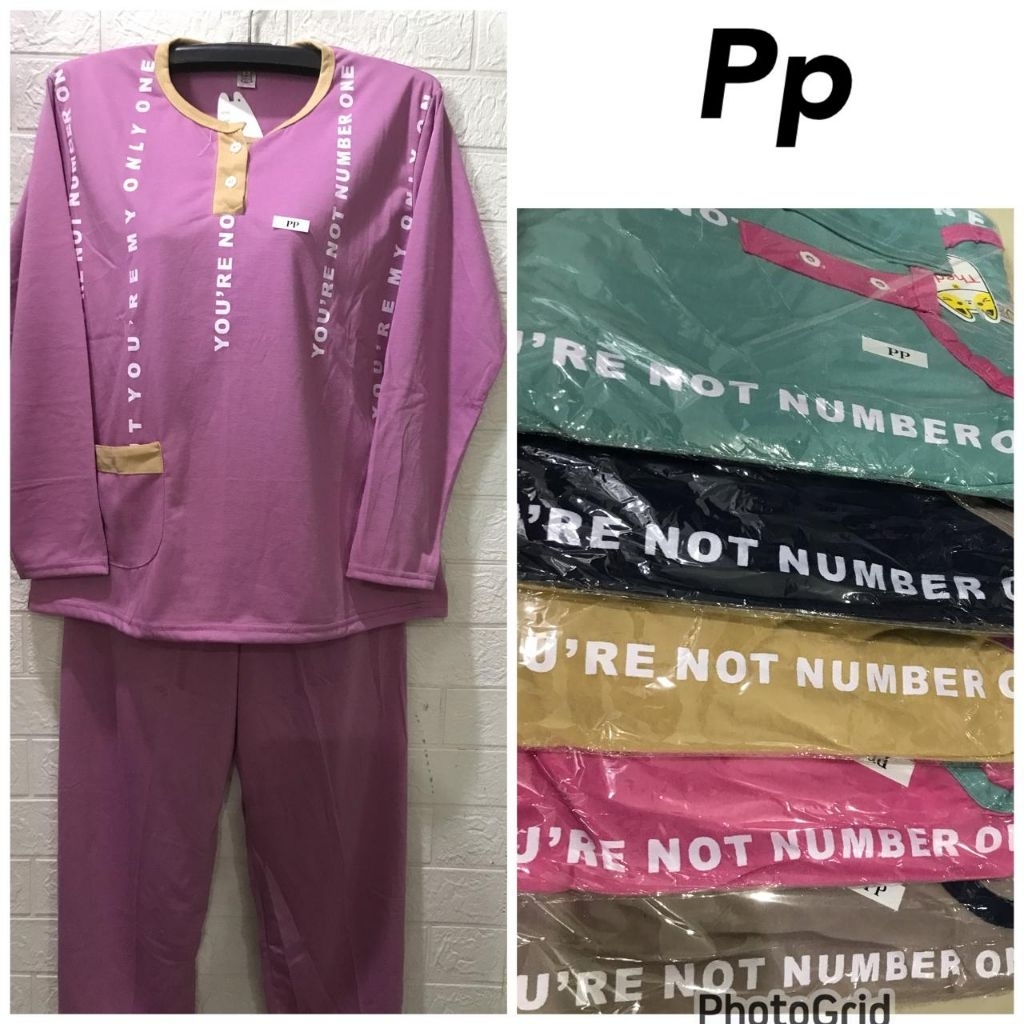 Babydoll / Theda PP standart / setelan piyama lengan panjang celana panjang babydoll wanita dewasa b