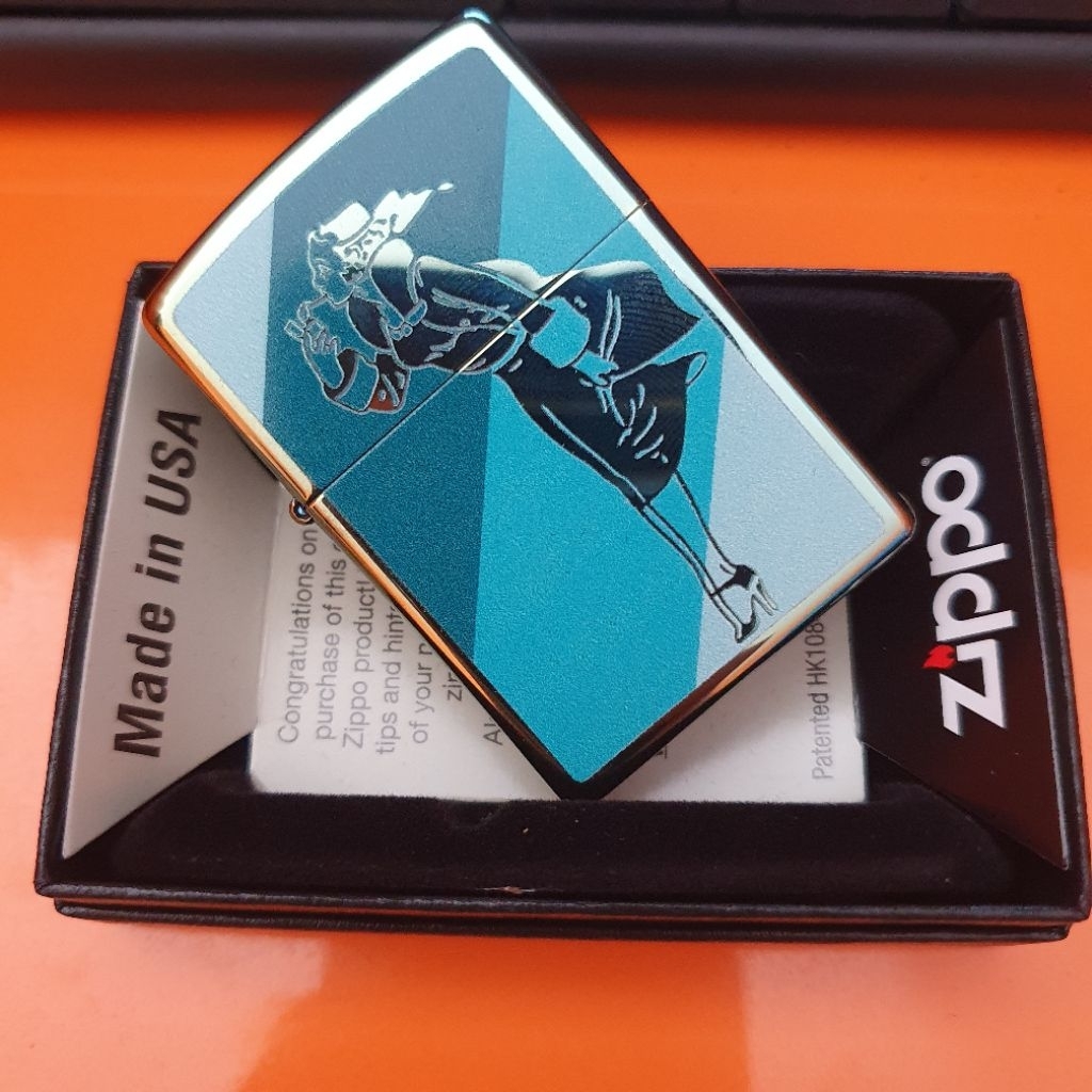 Zippo 48457 Teal Windy Design