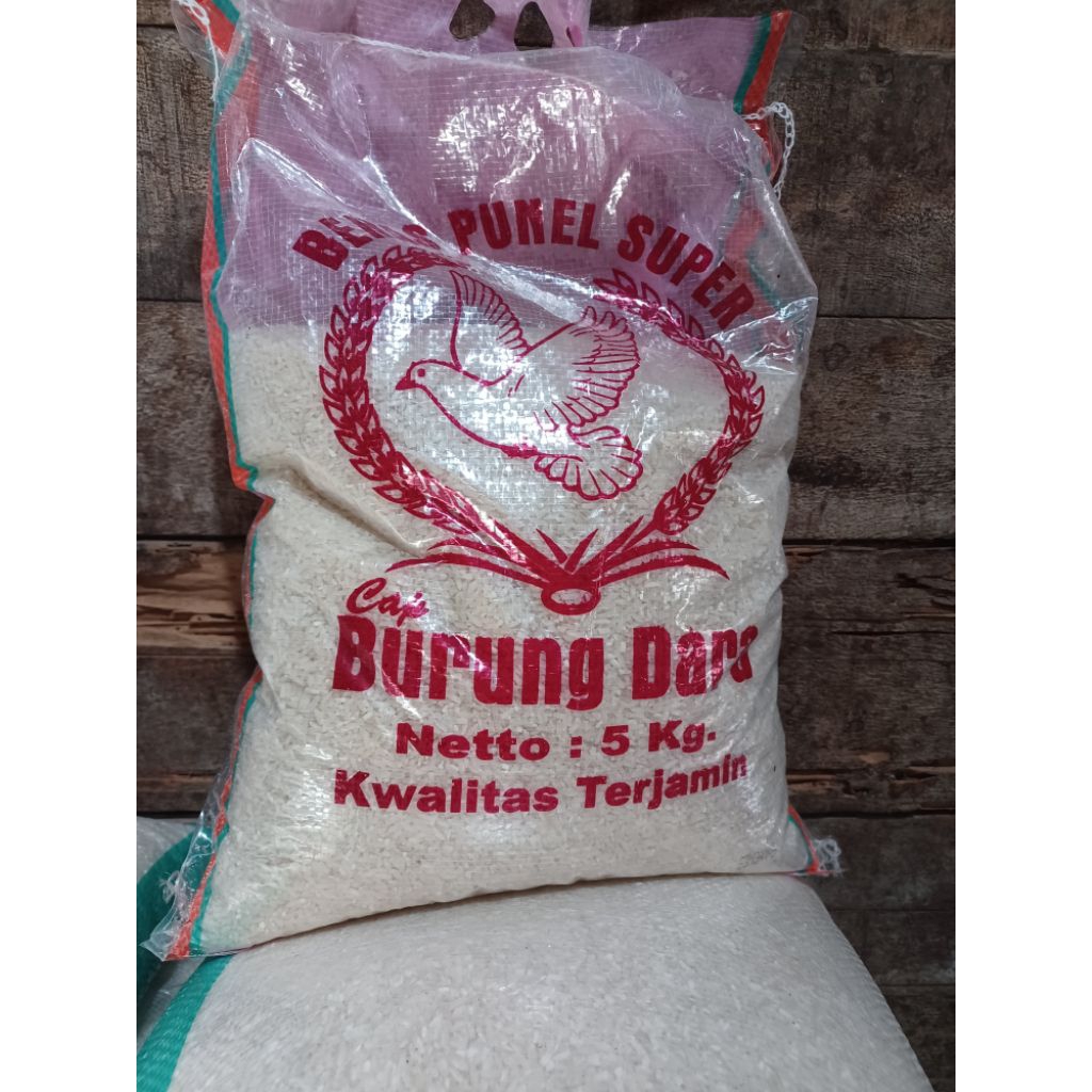 BERAS MURAHH || Beras Punel Cap BURUNG DARA 5 Kg