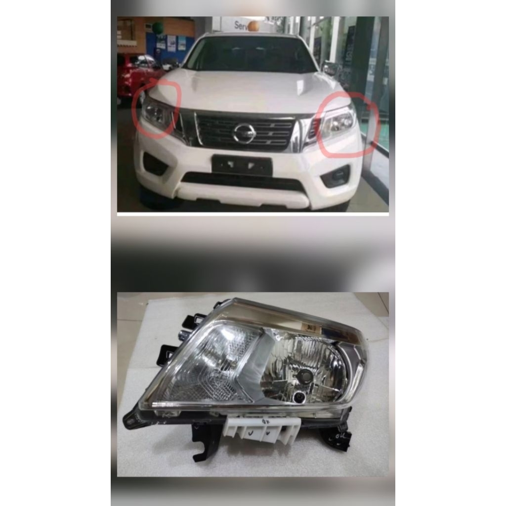 NAVARA D23 NP300 SL NISSAN 2014 14 2015 15 2016 16 HEADLAMP HEAD LAMP LAMPU DEPAN SATUAN