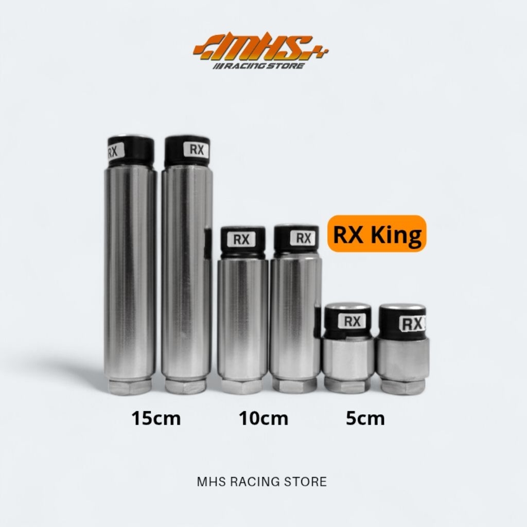 Peninggi Depan Shock RX King Sambungan Skok Depan RX King, RX KS, R Full Besi Chrome