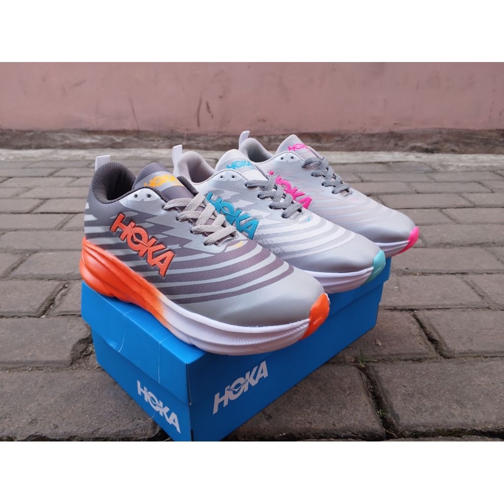 Sepatu Wanita Hoka Mach 5 Sepatu Olahraga Jogging - Marathon - Lari Women Ringan