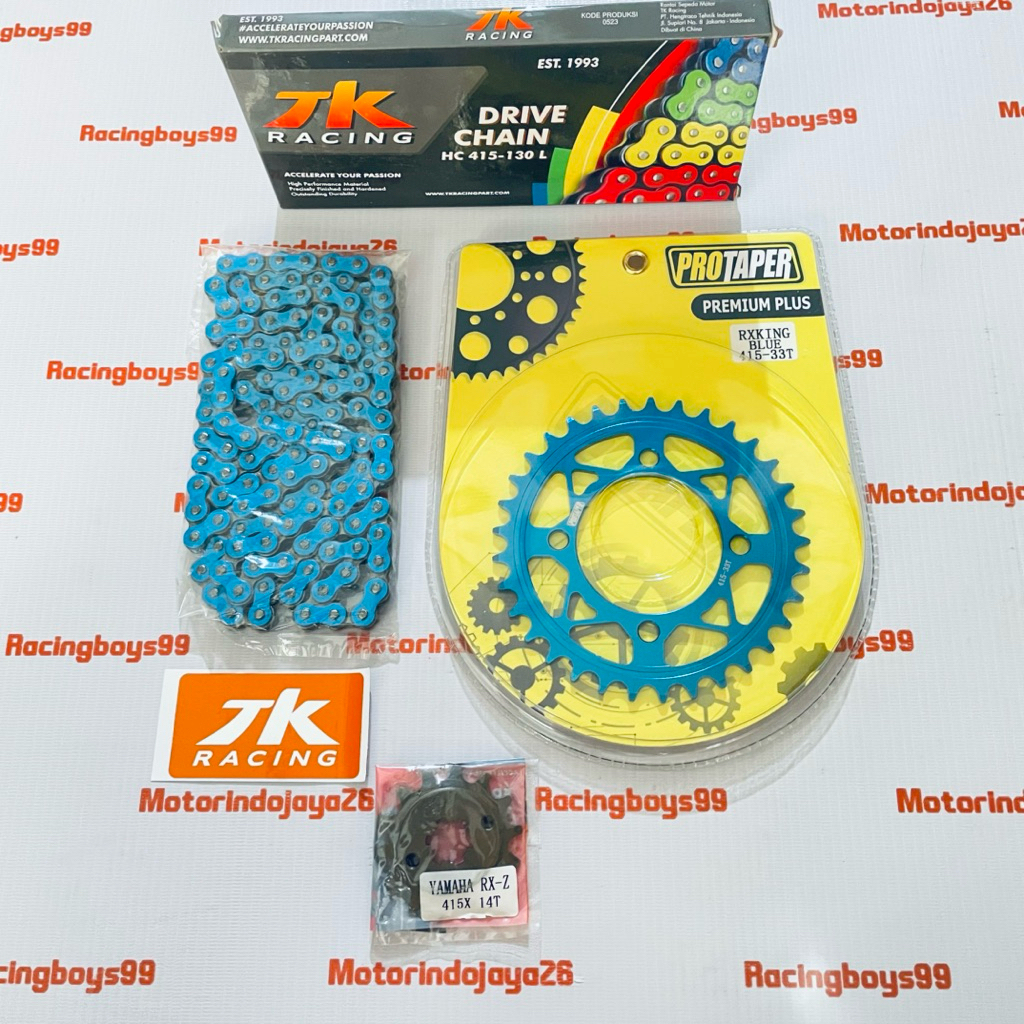 GEAR SET 415 BIRU RX KING JUPITER Z FIZR MX LAMA MX NEW PROTAPER TK RACING