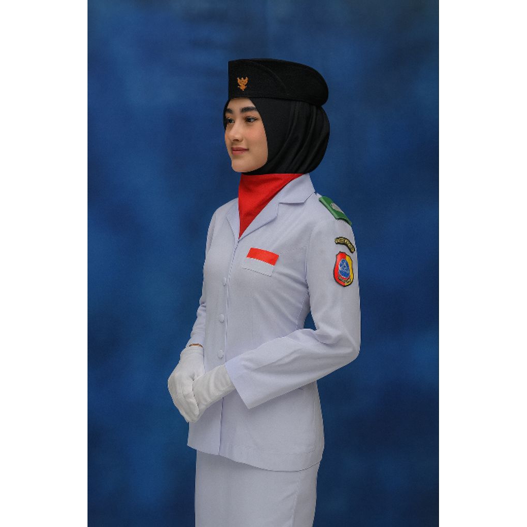 Atasan baju pdu paskibra wanita / Baju pdu paskibra wanita / Jas pdu paskibra wanita