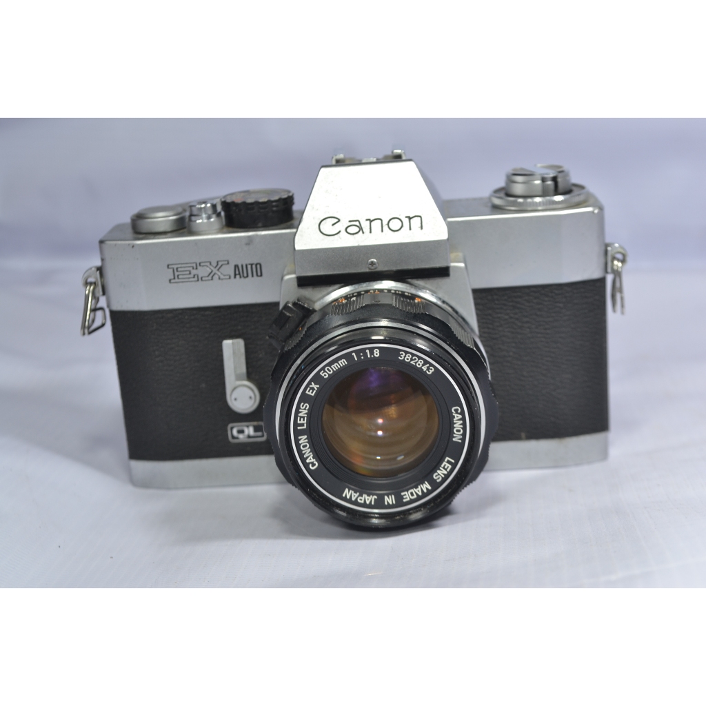 kamera analog Canon EX EE lensa 50mm F1.8  bukan kamera digital