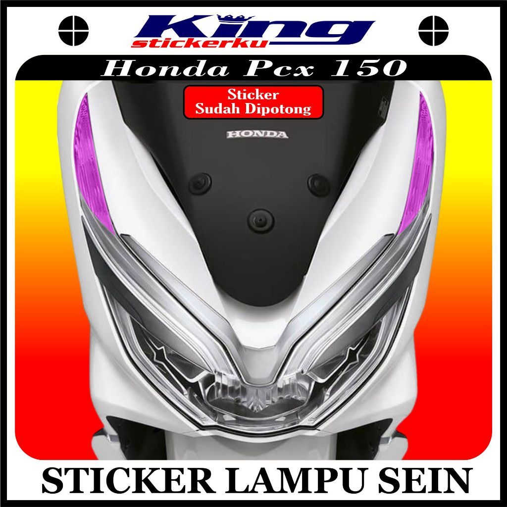 Stiker Lampu Sein Depan PCX 150 | Stiker Lampu Sein PCX 150 Lokal |  Stiker Pelindung Lampu Sein Dep