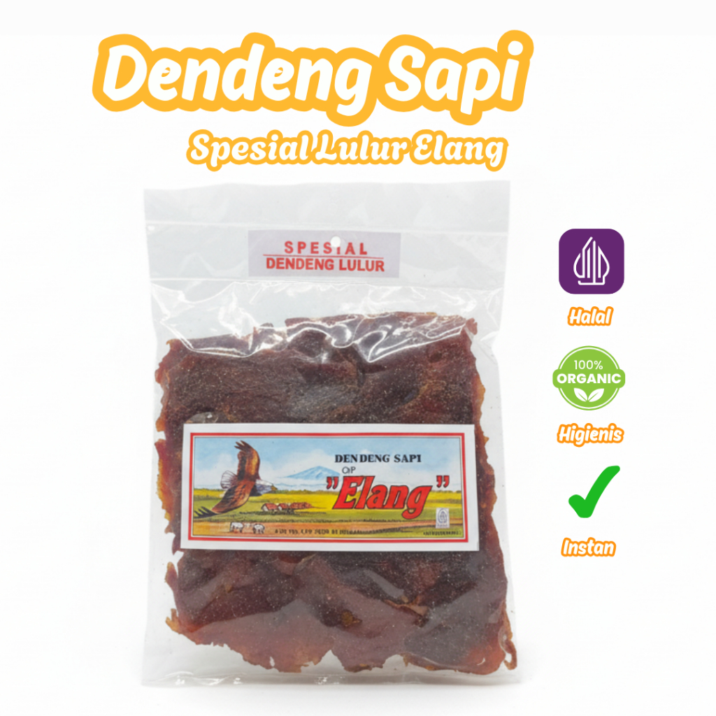 Dendeng Daging Sapi Kering Has Dalam Cap Elang Manis Asli Khas Boyolali