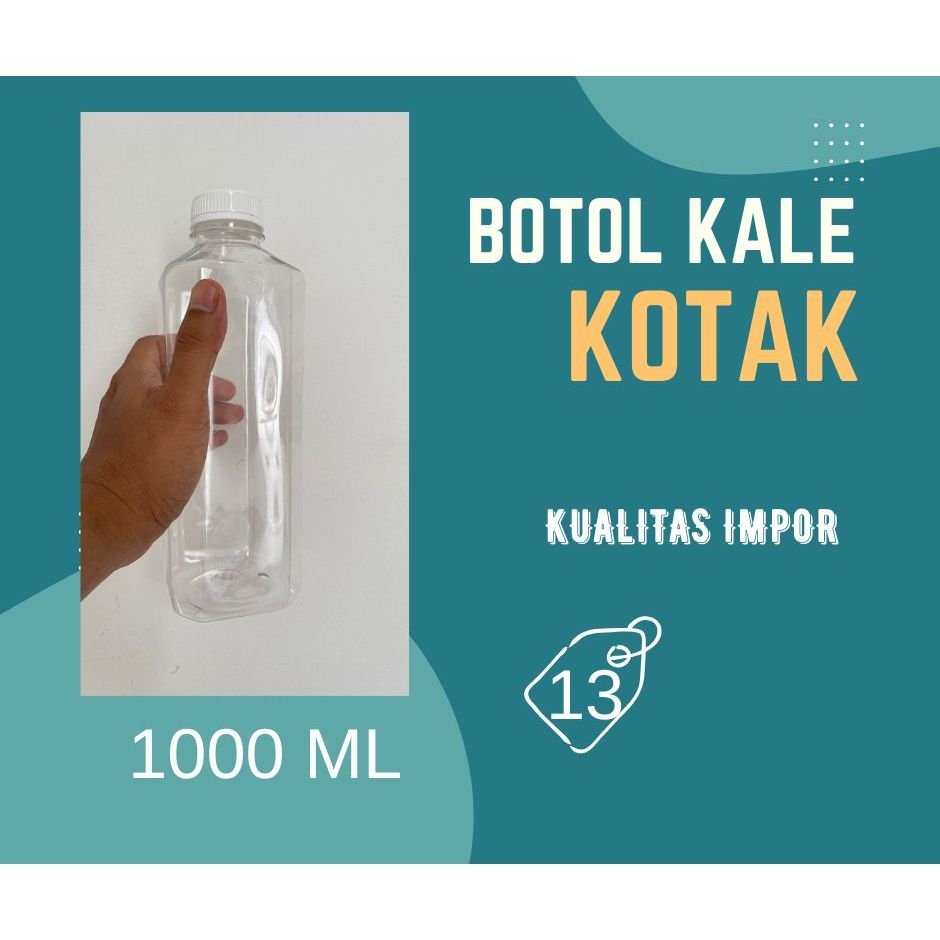 Botol Kale Plastik 1000 ml Kotak