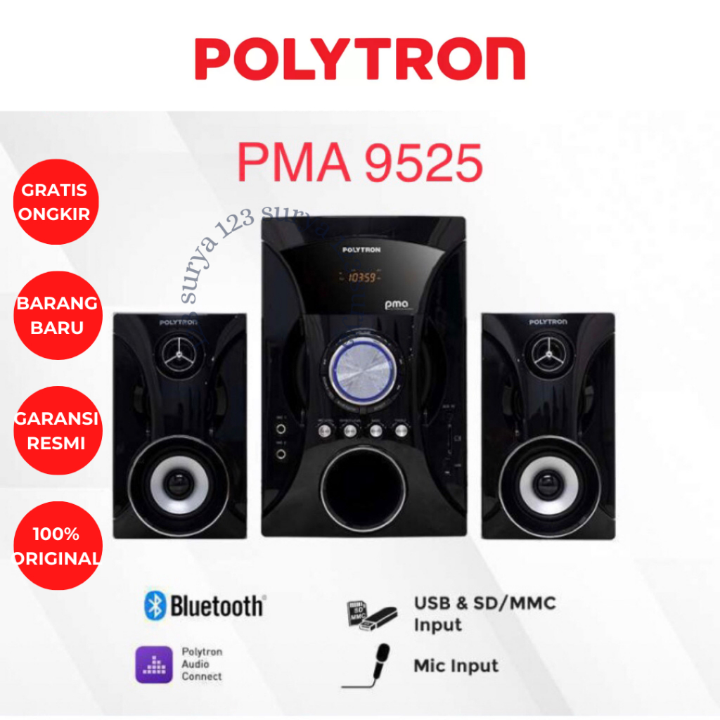 Polytron PMA 9525 Speaker Bluetooth Multimedia Original Garansi Resmi