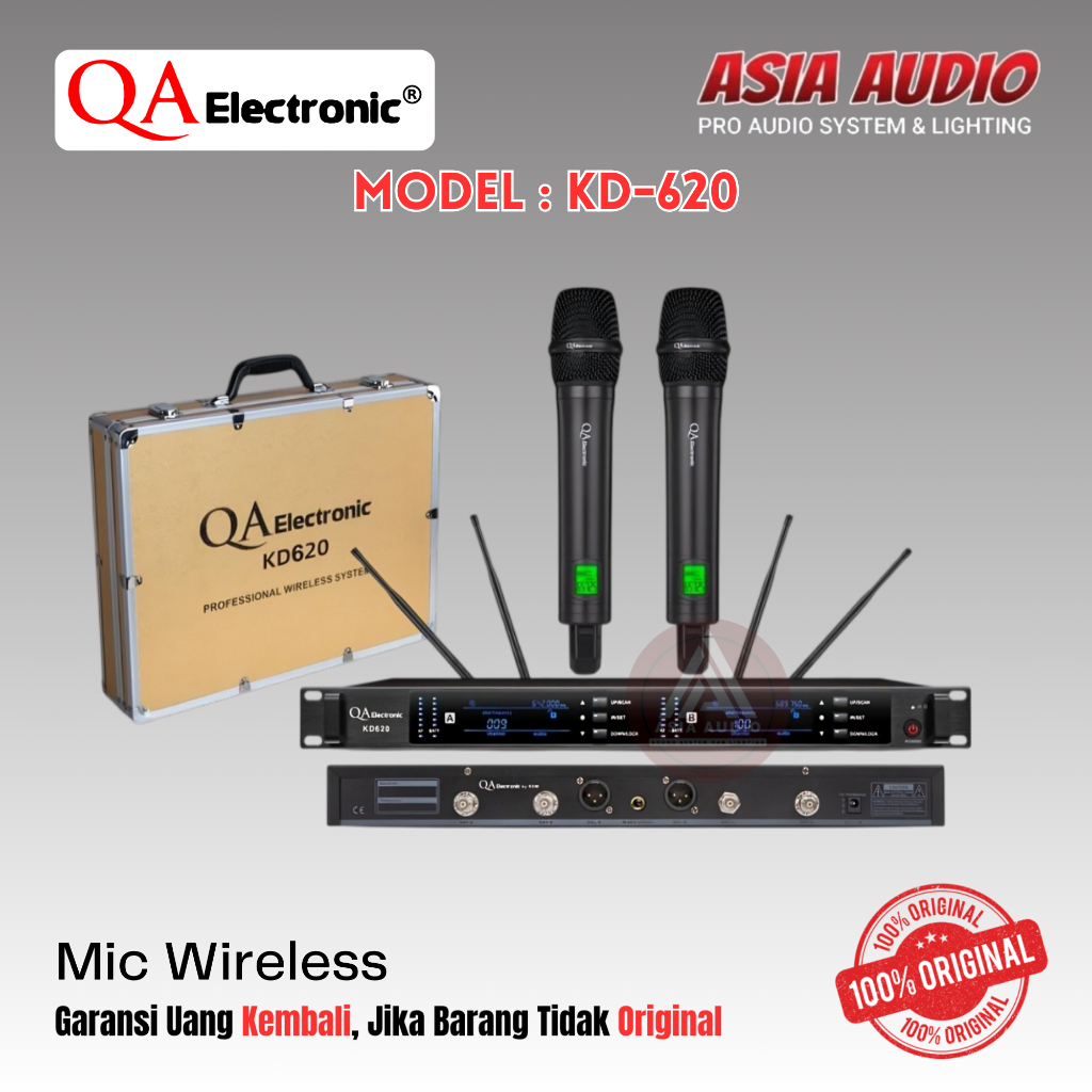 MIC WIRELESS QA ELECTRONIC KD-620