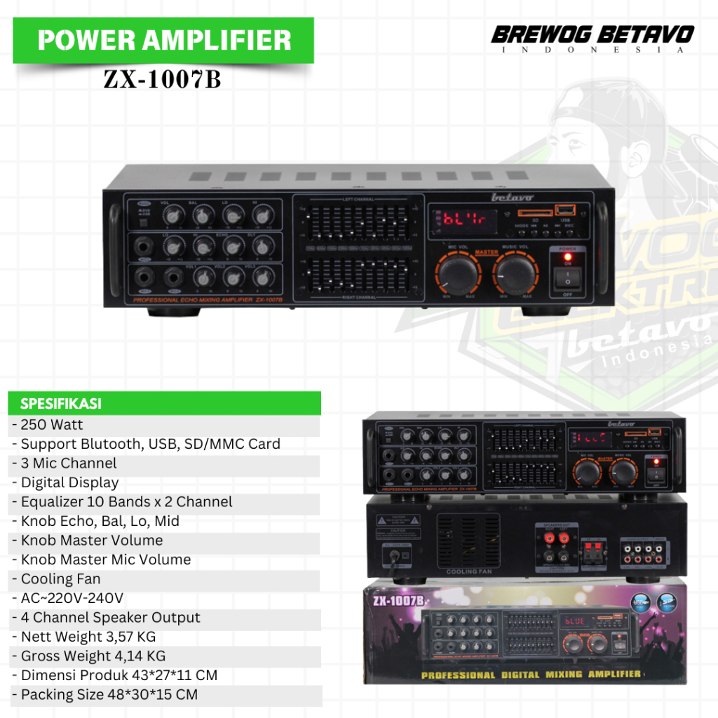 AMPLIFIER BETAVO ZX-1007B