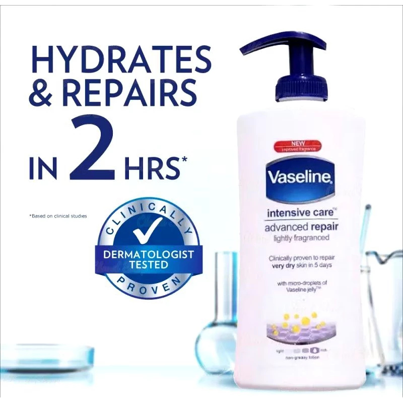 Vaseline Intensive Care Advanced Repair - Body Lotion 400ml [Mencerahkan & Melembabkan]