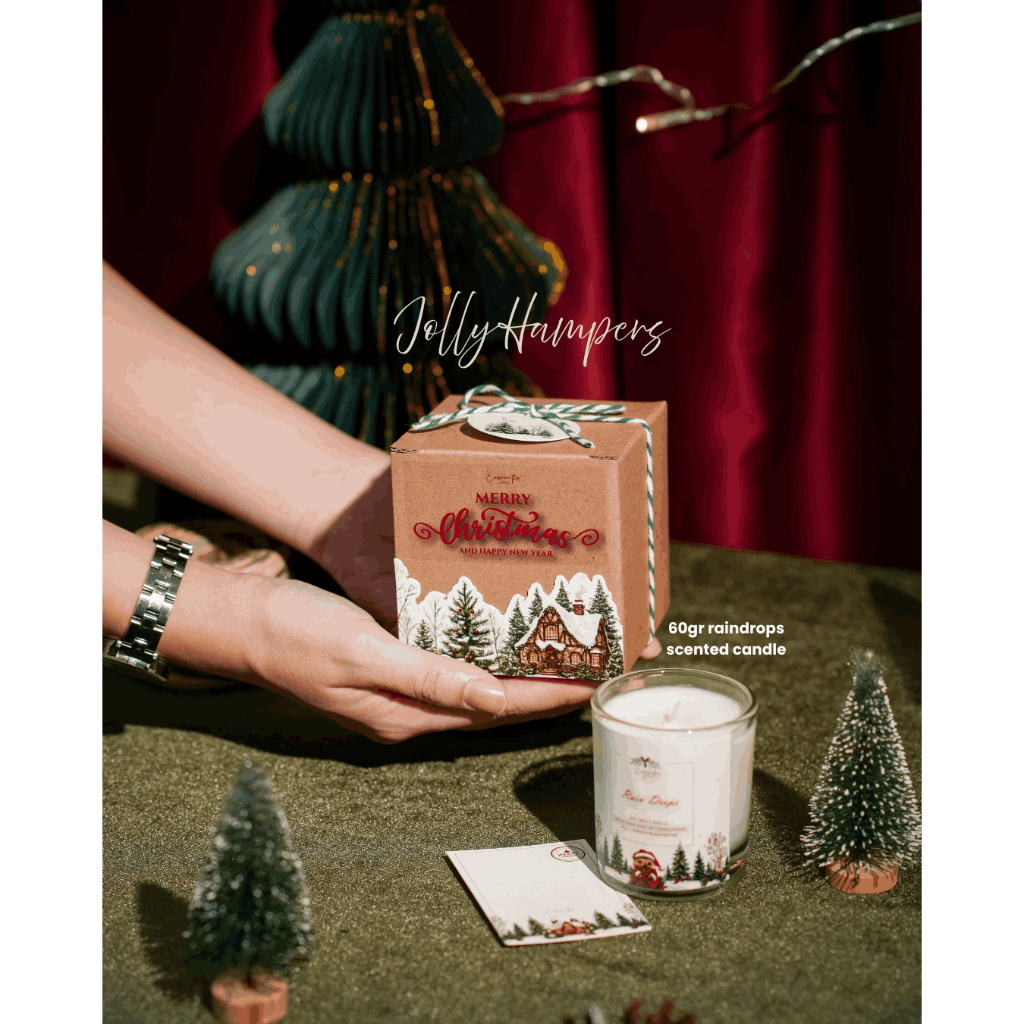 Jolly Christmas Hampers / Parcel Natal / Christmas Candle by Euscentia Living