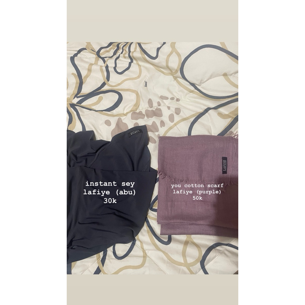 preloved outfit (pashmina lafiye, kemeja erigo)