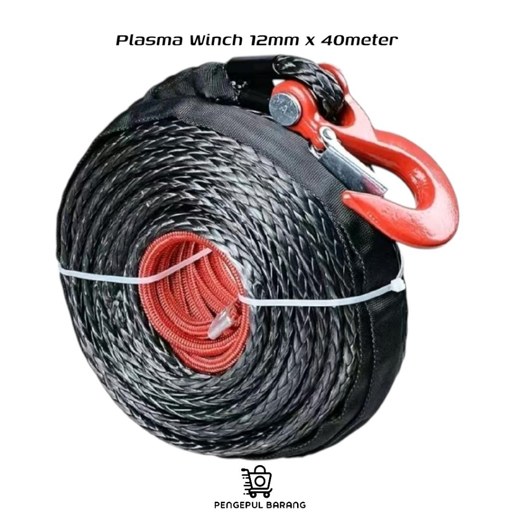 Spydura synthetic plasma winch plasma rope 12mm X 40meter - Winch Plasma