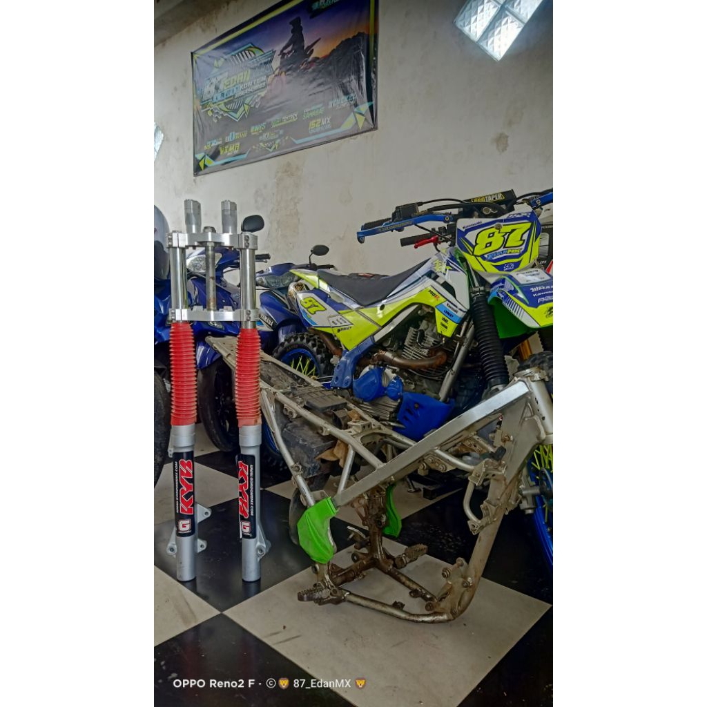 Rangka KLX BF ori / frame KLX BF