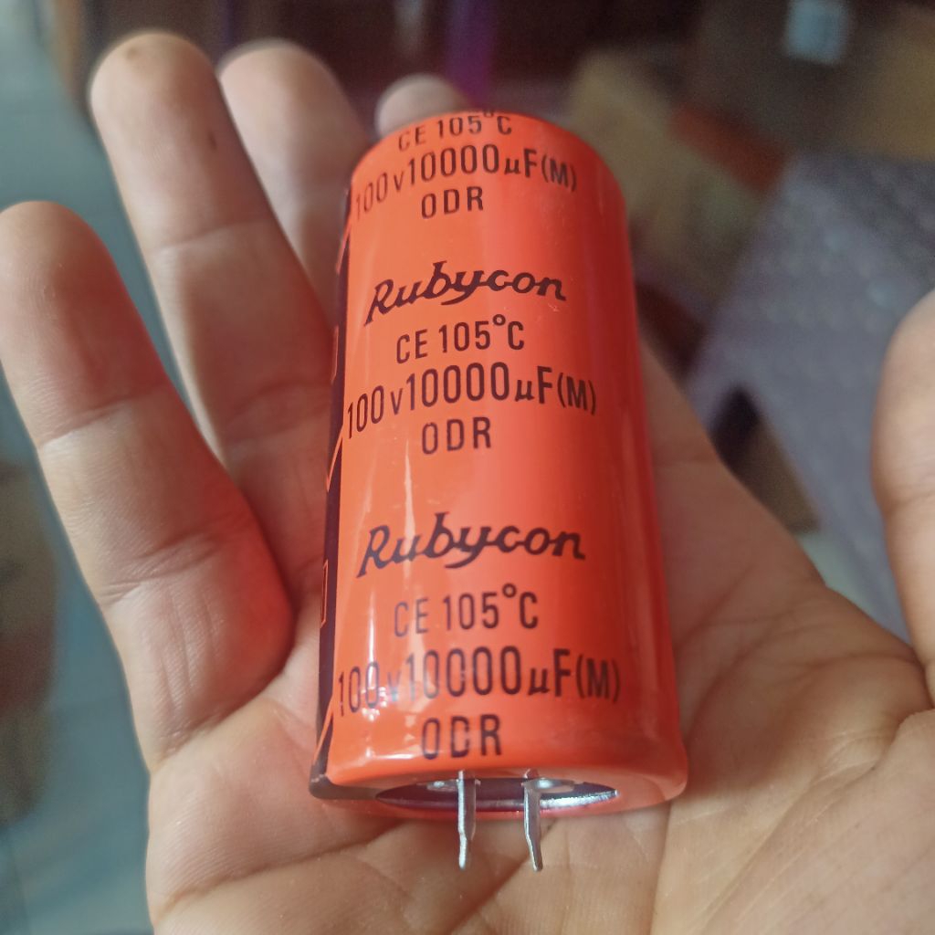 ELCO 100V 10000UF RUBYCON KAPASITOR RUBIKON ORANGE