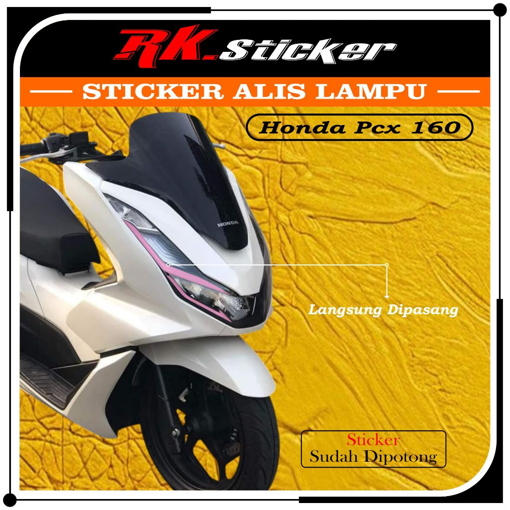 Stiker Alis Lampu PCX 160 | Stiker Lampu Alis PCX 160 Terbaru Tinggal Pasang Rk. 01