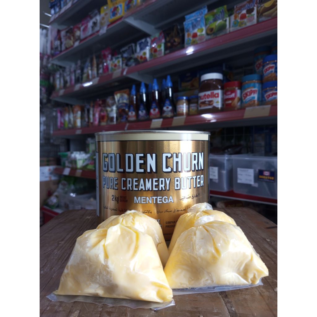 Golden Churn Creamery Butter | Mentega Golden Churn Kemasan Repack 100gr