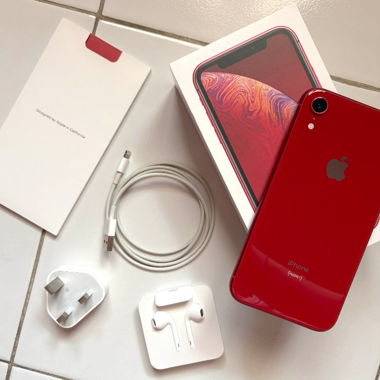 Preloved iPhone XR 128 GB Red Inter Second Like New Mulus Murah Lengkap