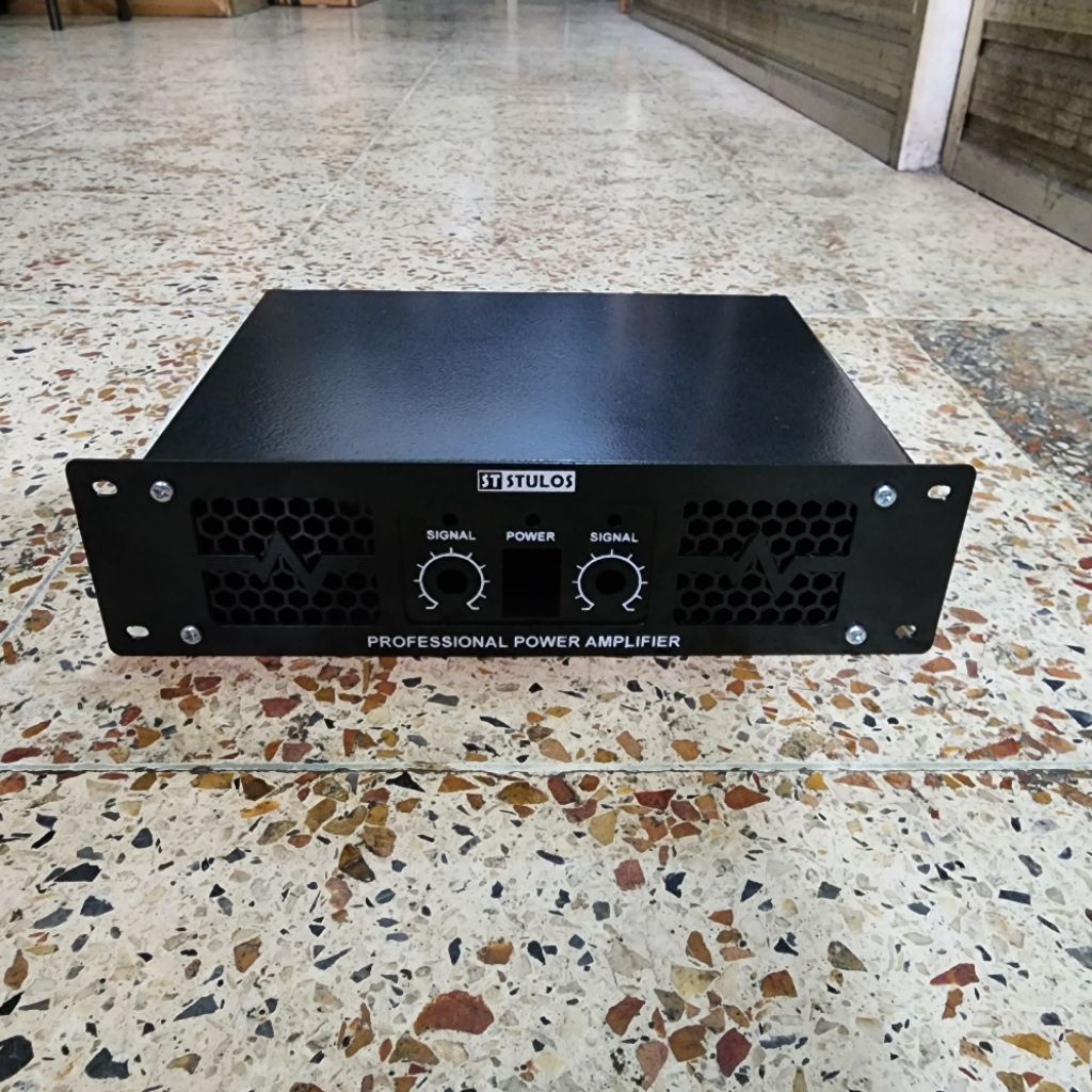 Box Power Amplifier Mini Miniaturan Besi Model Built Up Stulos TANPA BAUT