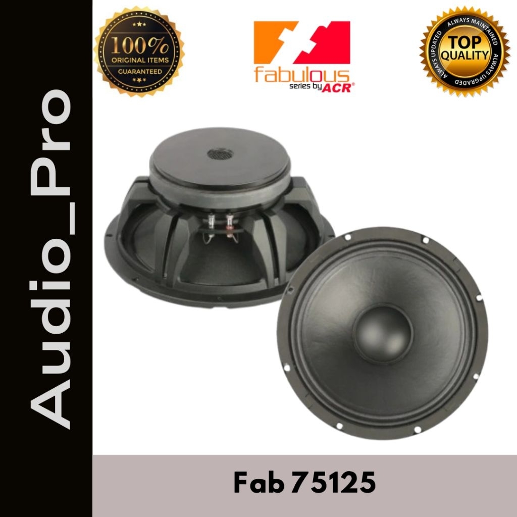 Speaker Woofer 12 Inch ACR Fabulous 75125 M | Speaker Komponen Subwoofer FAB 75125 M