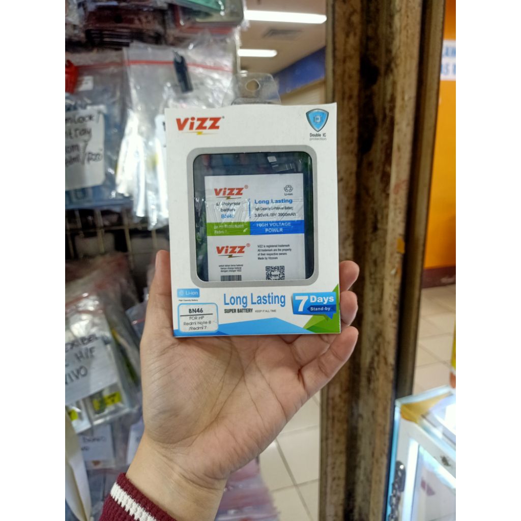 Baterai Vizz BN46 for Redmi Note 8 / Redmi 7 3900mAh ORI Vizz
