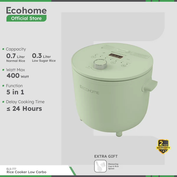 ECOHOME | Low Carbo Rice Cooker | ELS-777 | Multi Cooker