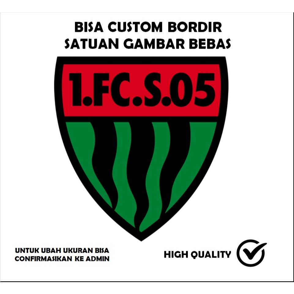 EMBLEM BORDIR PATCH LOGO CLUB BOLA TESTIMONI-IBP
