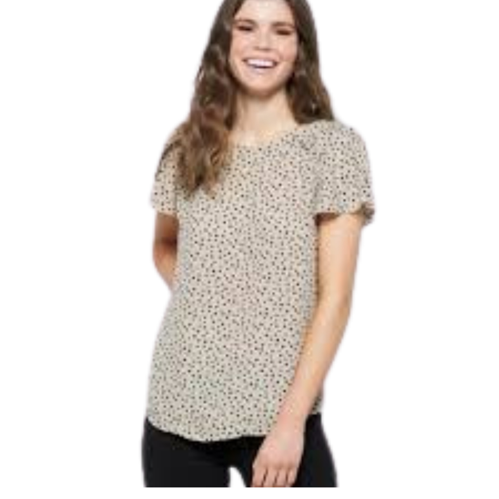 Blouse Wanita Lengan Pendek Blus Lengan Pendek O-Neck Kaos Lengan Pendek Wanita Blouse Kerja Wanita