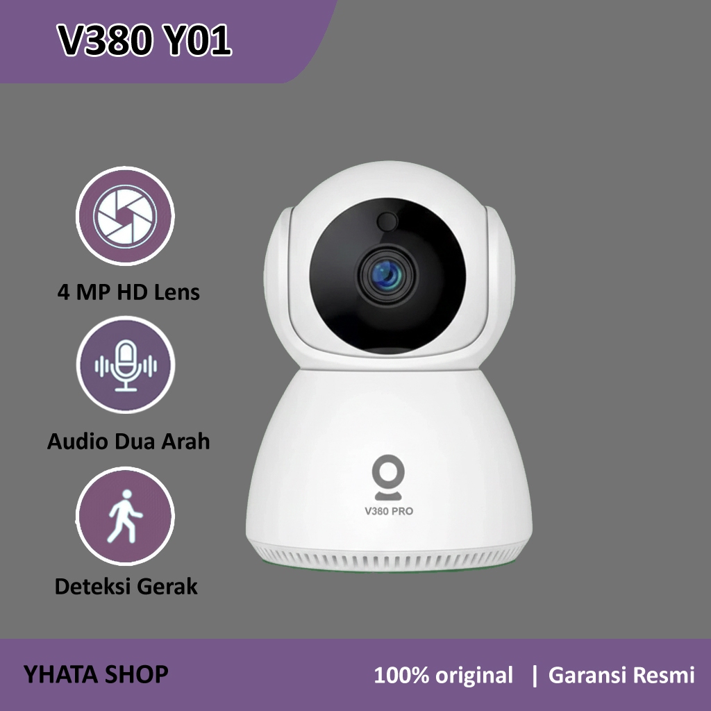 Kamera CCTV V380 Pro Y01 Smart CCTV 360° PTZ 4MP WiFi