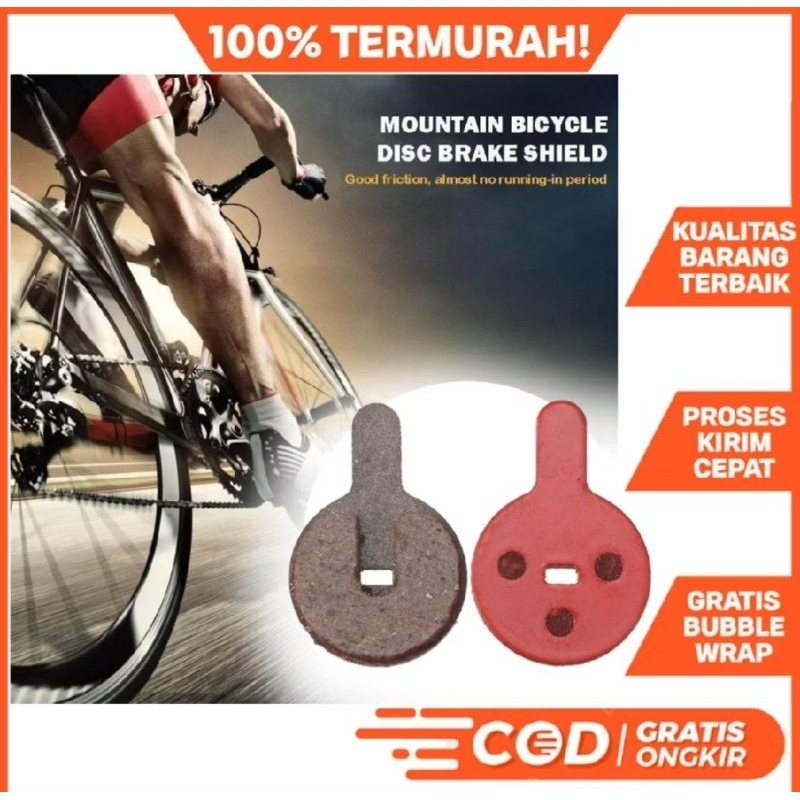 2pcs Kampas Rem Cakram Sepeda Brake Pad Model Bulat 1set Lipat MTB Roadbike DLL
