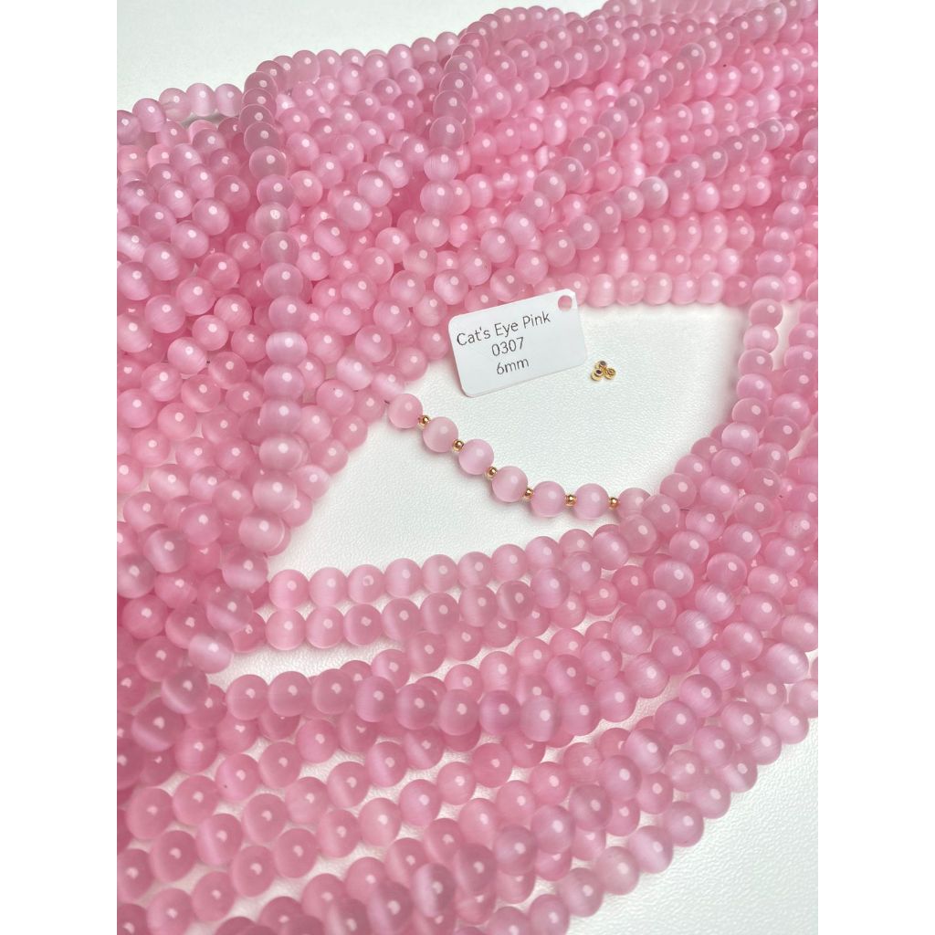 Cats Eye Pink | Batu Alam | Batu Asli Alami | Natural Cat Eye Stone | Batu Cat Eye Asli NATURAL TOP