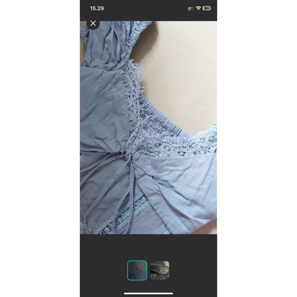 with love the brand irene top in blue size M/L