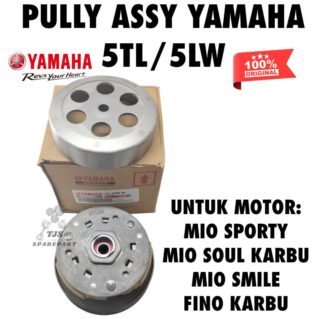PULLY ASSY 5TL ORIGINAL YAMAHA MIO SPORTY MIO SOUL FINO KARBU MIO SMILE ASLI YGP