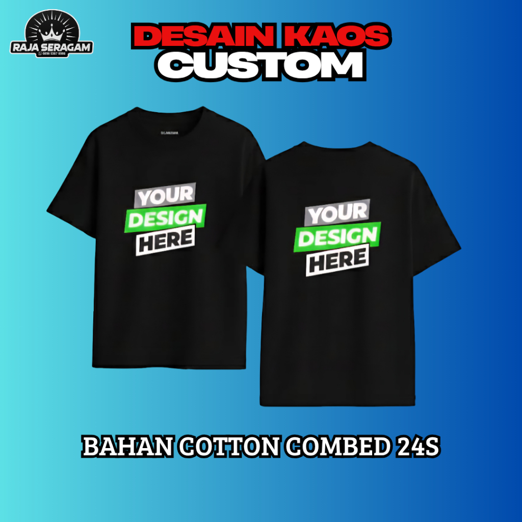 Desain kaos custom kaos komunitas, keluarga, kaos event, kaos turing, kaos alumni