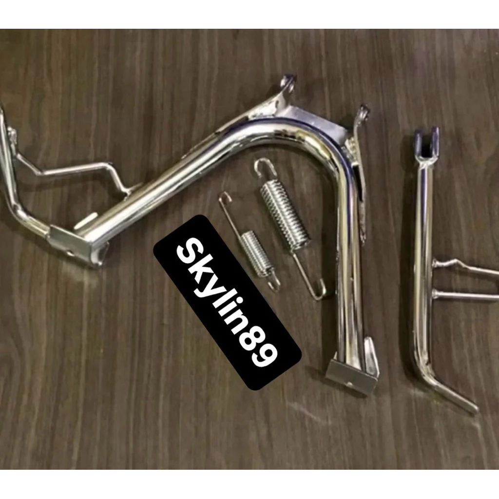 STANDAR DUA TENGAH+STANDAR SAMPING 17 CHROME MIO SMILE MIO SPORTY MIO LAMA MIO SOUL KARBU HK1