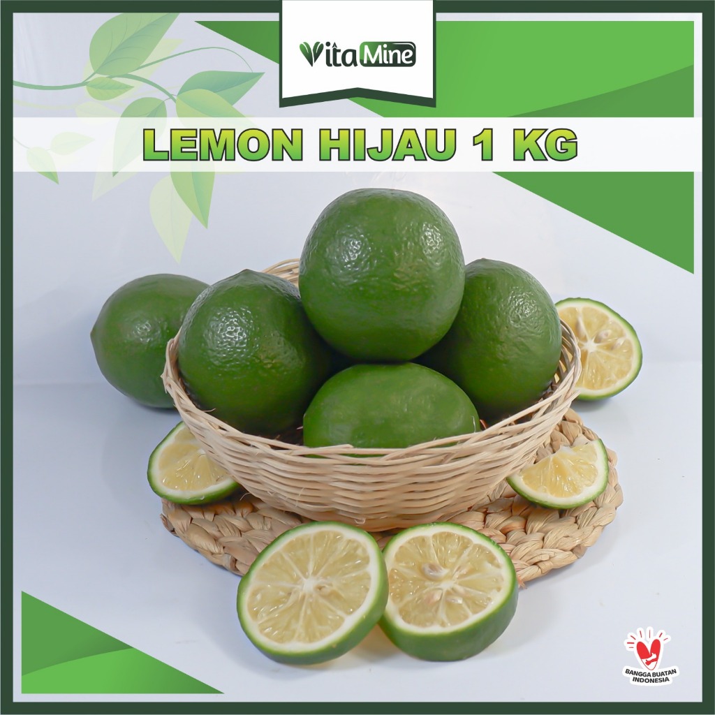 Vitamine Buah jeruk Lemon California Hijau 1 KG