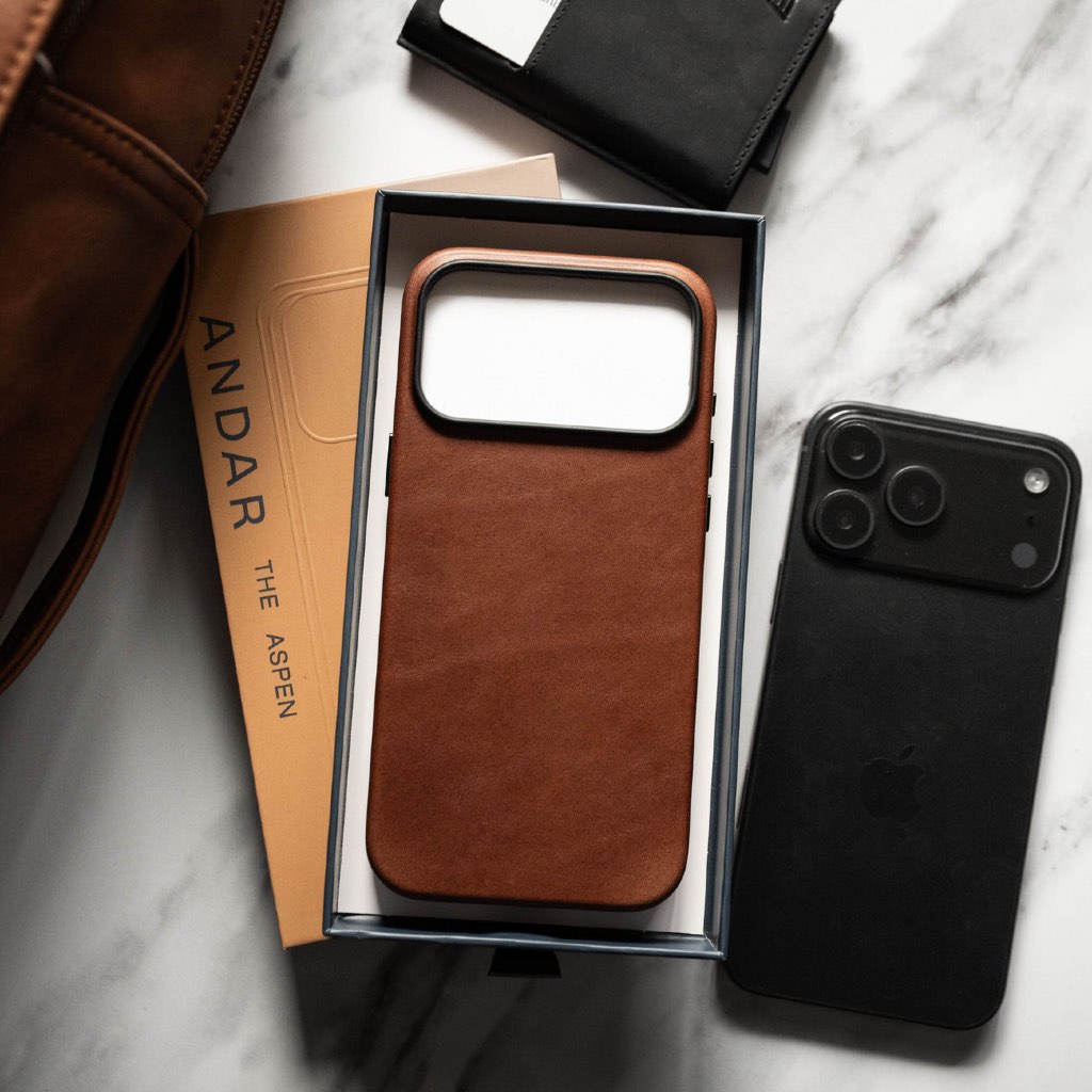 Andar The Aspen Leather Case iPhone 17 Pro Max MagSafe Full Grain Slim Thin Full Cover Protection Ca