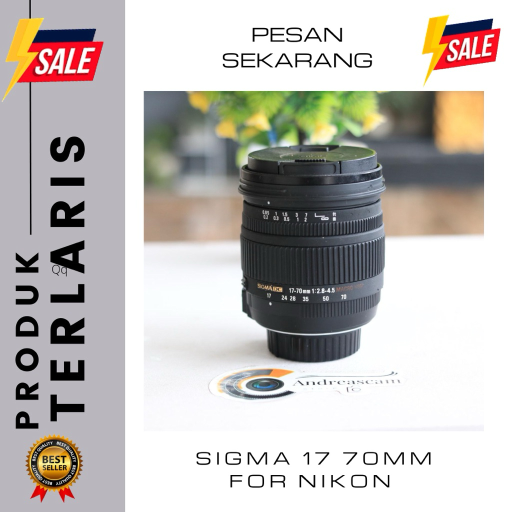 LENSA SIGMA 17-70MM F2.8 FOR NIKON MULUS TINGGAL PAKAI