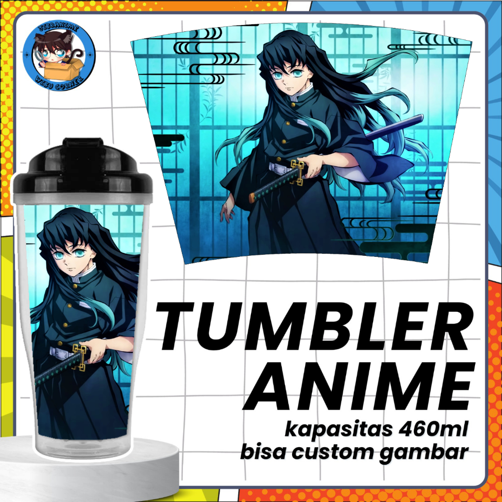 TUMBLER ANIME TUMBLER MINUM MUICHIRO KIMETSU NO YAIBA ANTI TUMPAH