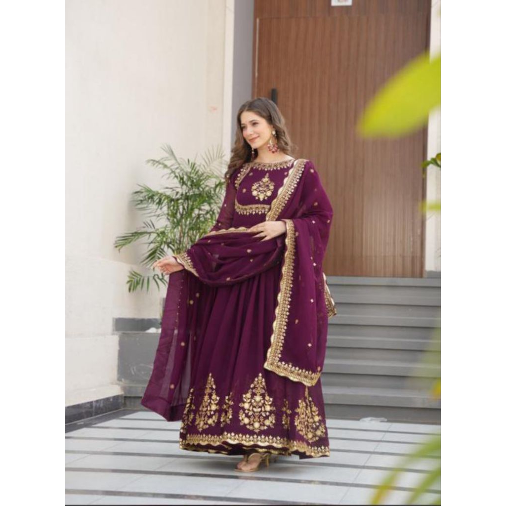 BAJU INDIA/ LONG ANARKALI PO NEW ASLI CANTIK / LIST KELILING