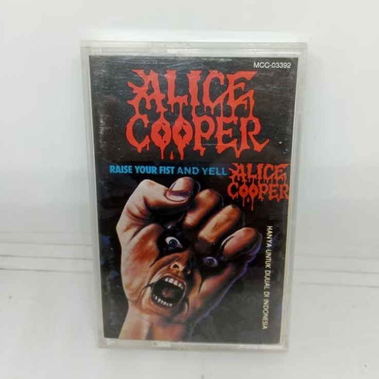 Kaset_Pita_Alice_Cooper_-_Raise_Your_Fist_And_Yell_/_Rilisan_Musica_Studio